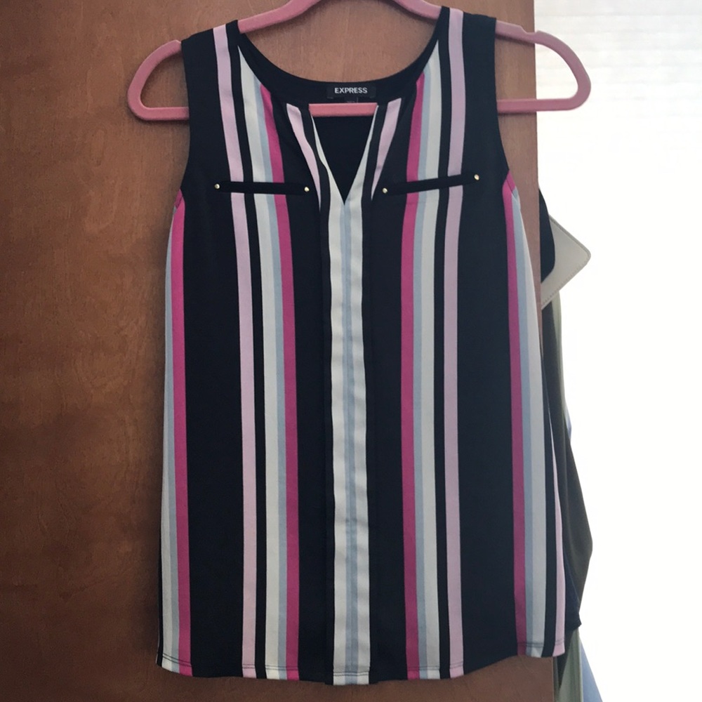 Multi colored express top